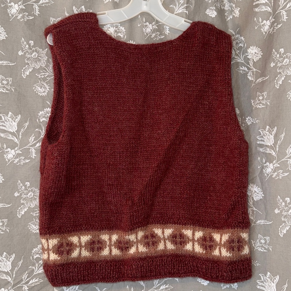 Hand Knit Vest - Picture 2 of 2
